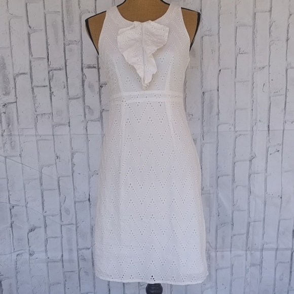 Merona Dresses & Skirts - NWT Merona Ivory Eyelet Embroidered Dress Size 14